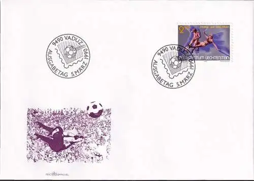 LIECHTENSTEIN 1990 Mi-Nr. 987 FDC