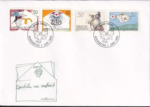 LIECHTENSTEIN 1992 Mi-Nr. 1041/44 FDC