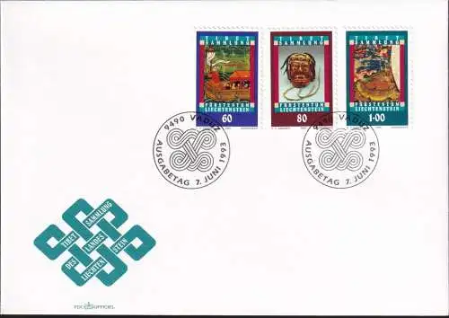 LIECHTENSTEIN 1993 Mi-Nr. 1061/63 FDC