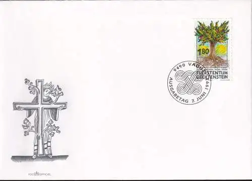 LIECHTENSTEIN 1993 Mi-Nr. 1064 FDC