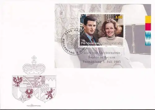 LIECHTENSTEIN 1993 Mi-Nr. Block 15 FDC