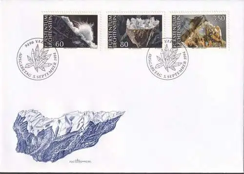 LIECHTENSTEIN 1994 Mi-Nr. 1093/95 FDC
