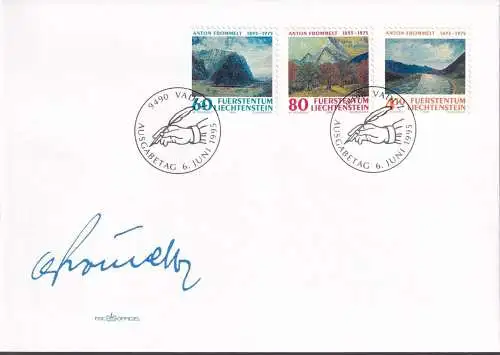 LIECHTENSTEIN 1995 Mi-Nr. 1108/10 FDC
