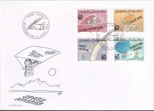 LIECHTENSTEIN 1995 Mi-Nr. 1111/14 FDC