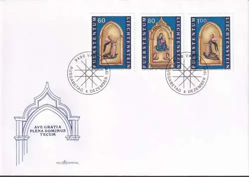 LIECHTENSTEIN 1995 Mi-Nr. 1120/22 FDC