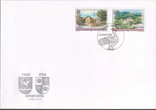 LIECHTENSTEIN 1996 Mi-Nr. 1126/27 FDC