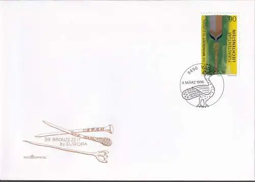 LIECHTENSTEIN 1996 Mi-Nr. 1128 FDC