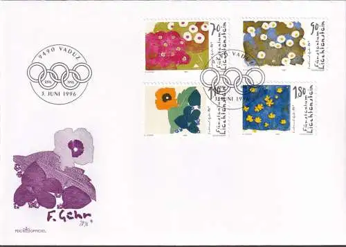 LIECHTENSTEIN 1996 Mi-Nr. 1132/35 FDC