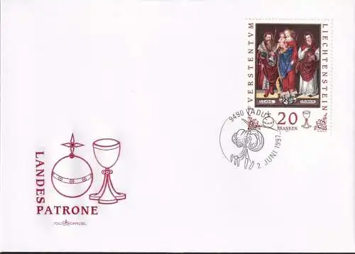 LIECHTENSTEIN 1997 Mi-Nr. 1151 FDC