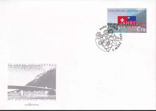 LIECHTENSTEIN 1998 Mi-Nr. 1171 FDC