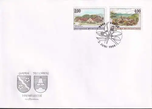 LIECHTENSTEIN 1998 Mi-Nr. 1177/78 FDC