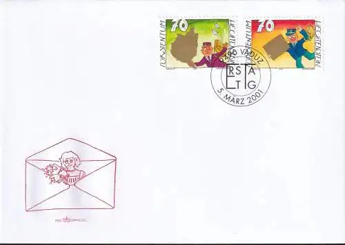 LIECHTENSTEIN 2001 Mi-Nr. 1257/58 FDC