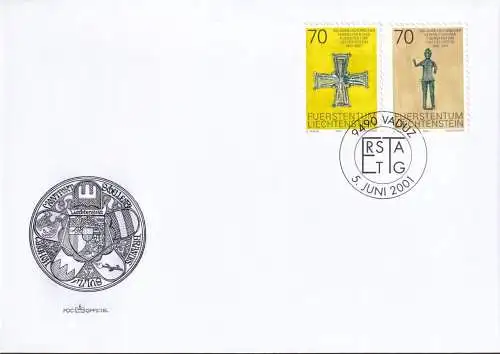 LIECHTENSTEIN 2001 Mi-Nr. 1266/67 FDC