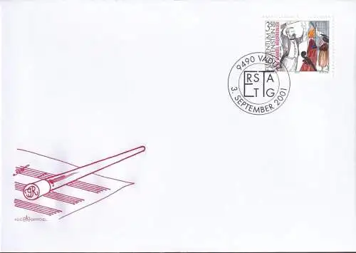 LIECHTENSTEIN 2001 Mi-Nr. 1274 FDC