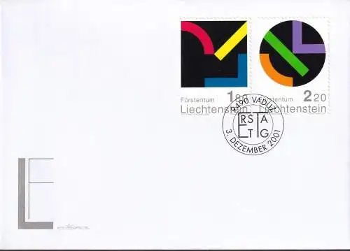 LIECHTENSTEIN 2001 Mi-Nr. 1281/82 FDC