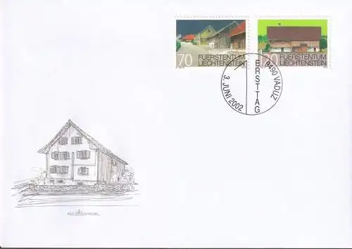 LIECHTENSTEIN 2002 Mi-Nr. 1294/95 FDC