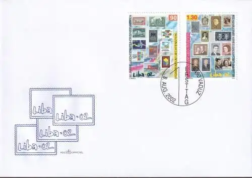 LIECHTENSTEIN 2002 Mi-Nr. 1297/98 FDC