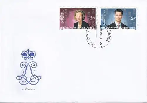 LIECHTENSTEIN 2002 Mi-Nr. 1299/00 FDC