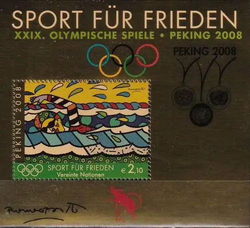 UNO WIEN 2008 Mi-Nr. Block 22 I ** MNH