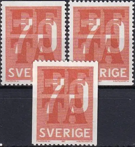 SCHWEDEN 1967 Mi-Nr. 573 CDD ** MNH