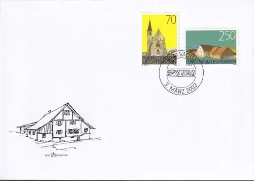 LIECHTENSTEIN 2003 Mi-Nr. 1314/15 FDC