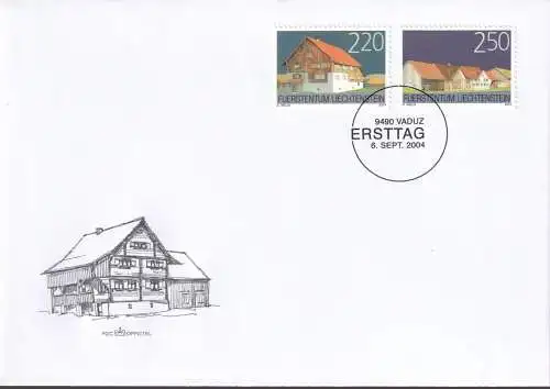 LIECHTENSTEIN 2004 Mi-Nr. 1355/56 FDC