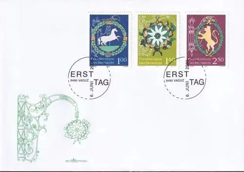 LIECHTENSTEIN 2005 Mi-Nr. 1377/79 FDC