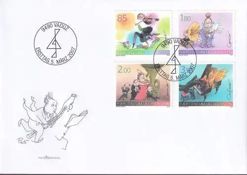 LIECHTENSTEIN 2007 Mi-Nr. 1438/41 FDC