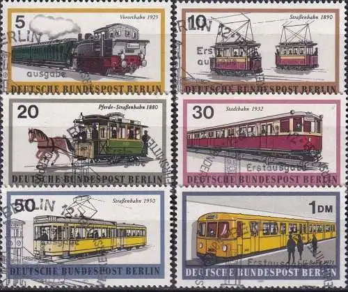 BERLIN 1971 Mi-Nr. 379/84 o used