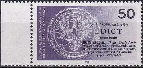 BERLIN 1985 Mi-Nr. 743 ** MNH