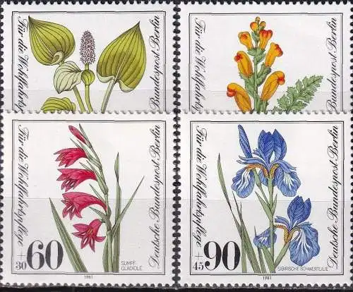 BERLIN 1981 Mi-Nr. 650/53 ** MNH