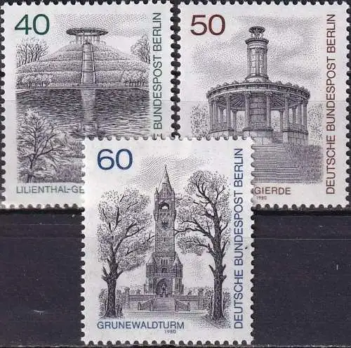 BERLIN 1980 Mi-Nr. 634/36 ** MNH