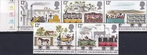 GROSSBRITANNIEN 1980 Mi-Nr. 830/34 ** MNH