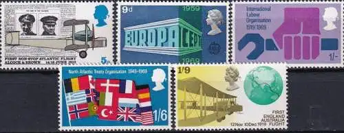 GROSSBRITANNIEN 1969 Mi-Nr. 511/15 ** MNH