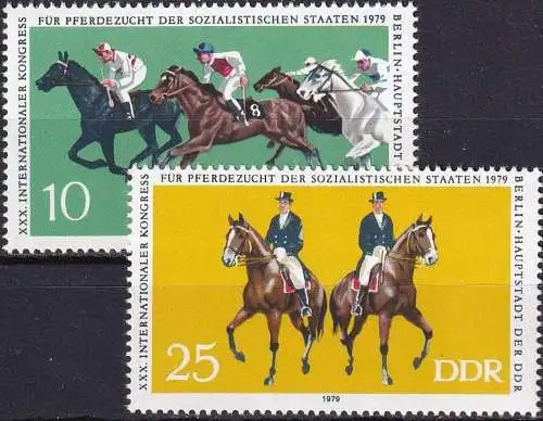DDR 1979 Mi-Nr. 2449/50 ** MNH