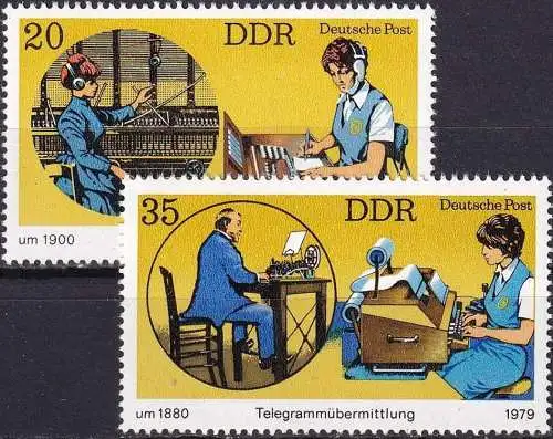 DDR 1979 Mi-Nr. 2400/01 ** MNH