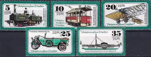 DDR 1977 Mi-Nr. 2254/58 ** MNH