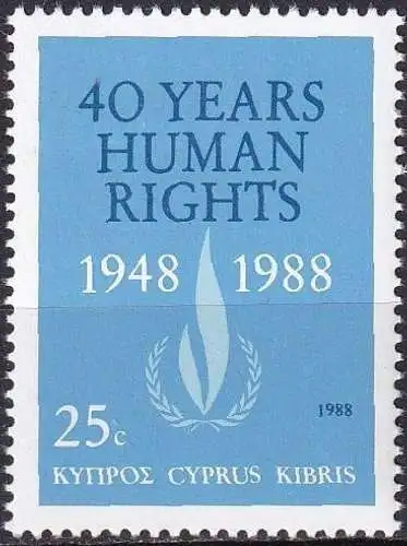 ZYPERN 1988 Mi-Nr. 710 ** MNH