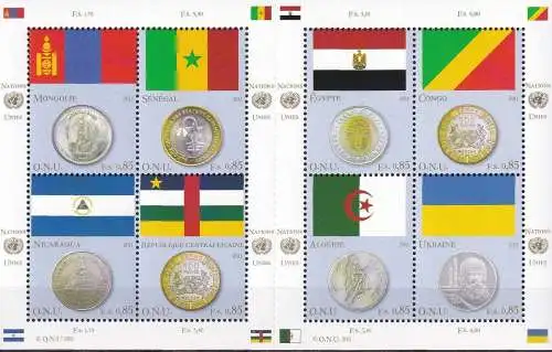 UNO GENF 2011 Mi-Nr. 743/50 Kleinbogen ** MNH