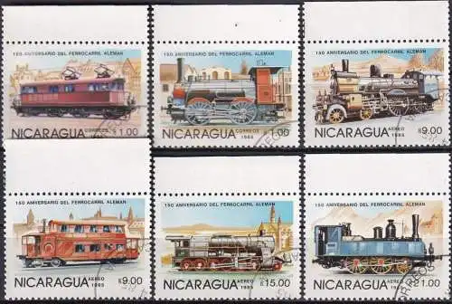 NICARAGUA 1985 Mi-Nr. 2579/84 o used - aus Abo