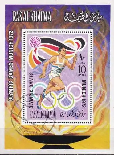 RAS AL KHAIMA 1972 Mi-Nr.Block 116 o used