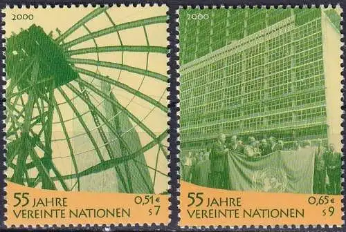 UNO WIEN 2000 Mi-Nr. 309/10 ** MNH