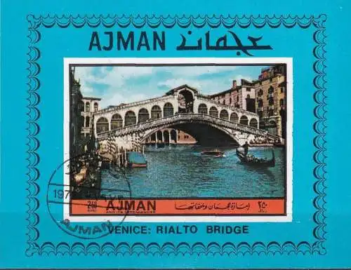 AJMAN 1972 Mi-Nr. Block 412 B o used - aus Abo