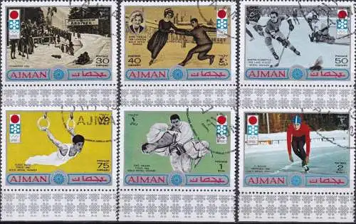 AJMAN 1971 Mi-Nr. 762/67 o used - aus Abo