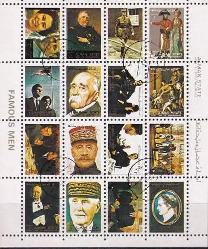 AJMAN 1973 Mi-Nr. 2909/24 o used - aus Abo