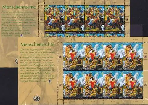 UNO WIEN 2004 Mi-Nr. 430/31 Kleinbögen ** MNH