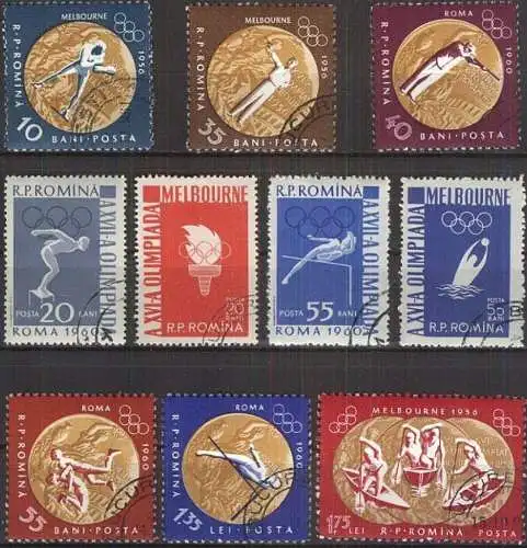 RUMÄNIEN 1961 Mi-Nr. 2010/19 o used