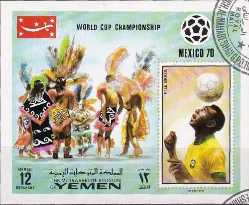 JEMEN YEMEN 1970 Mi-Nr. Block 220 o used