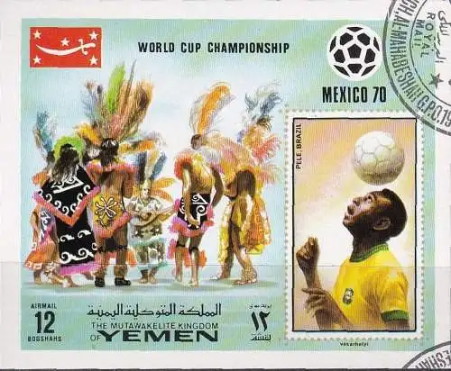 JEMEN YEMEN 1970 Mi-Nr. Block 220 o used