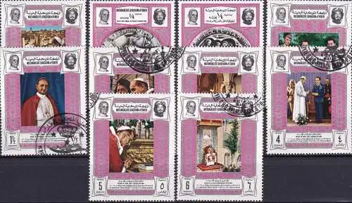 JEMEN YEMEN 1969 Mi-Nr. 668/77 o used - aus Abo